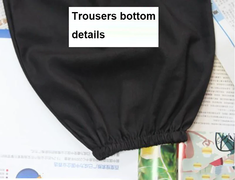 Men Women Tai Chi Trousers Cotton Black Martial Art Training Pants Taekwondo Karate Judo Chinese Kung Fu Trousers For 95cm-185cm thumbnail 3