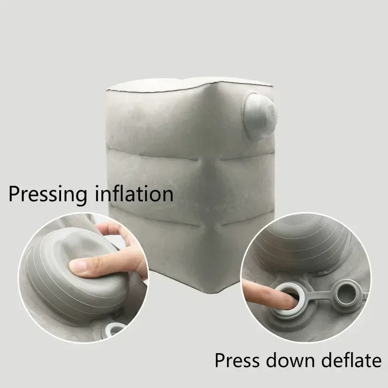 Flight Sleeping Footrest Rest Pillow On Airplane Car Bus Adjustable Kids Inflatable Travel Sleep Resting Pillows   WJ529 thumbnail 3