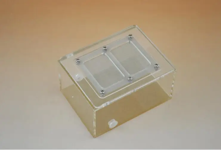 Acrylic with lid feeding box Feeding box Spider box Kun reptile box Ant nest Ant 12*6*9 cm breeding insect breeding box thumbnail 5