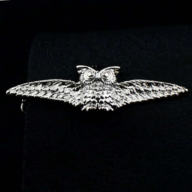 EASY.H New High Quality Laser Engraving Tie Clip Black Men's Business Tie Pin Free Delivery Rudder Feathers thumbnail 2