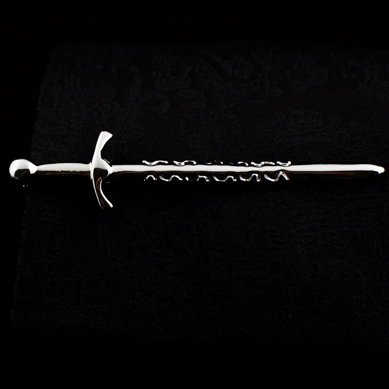 EASY.H New High Quality Laser Engraving Tie Clip Black Men's Business Tie Pin Free Delivery Rudder Feathers thumbnail 6