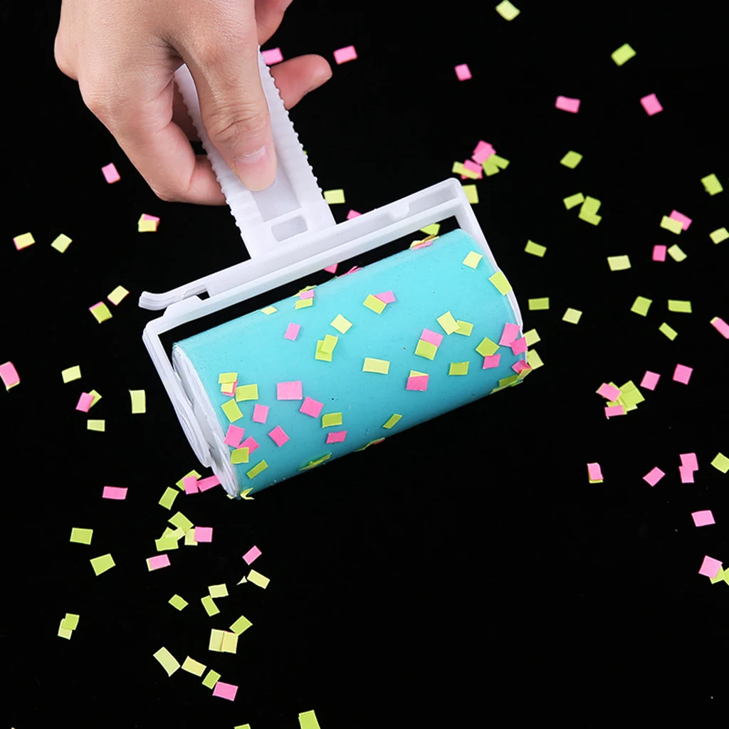 Washable Clothes Hair Sticky Roller Reusable Portable Home Clean Pet Hair Remover Sticky Roller Carpet Bed Sofa Dust Collector thumbnail 2