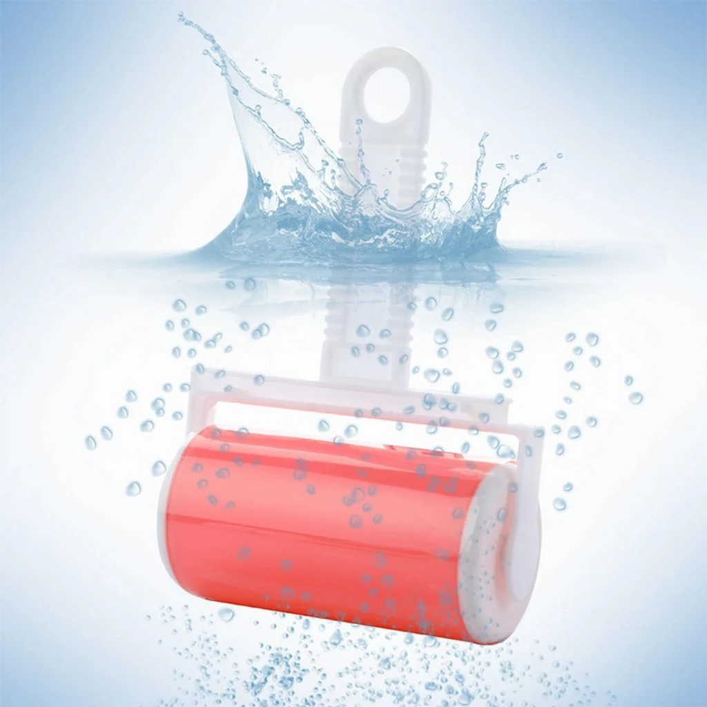 Washable Clothes Hair Sticky Roller Reusable Portable Home Clean Pet Hair Remover Sticky Roller Carpet Bed Sofa Dust Collector thumbnail 5