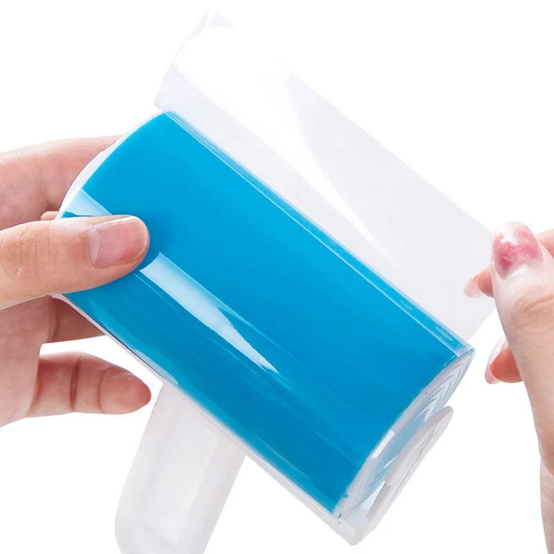 Washable Clothes Hair Sticky Roller Reusable Portable Home Clean Pet Hair Remover Sticky Roller Carpet Bed Sofa Dust Collector thumbnail 4