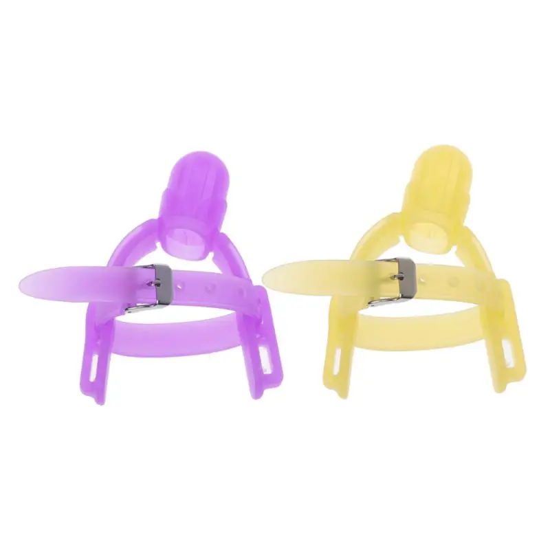 2 Colors Nontoxic Silicone Baby Kids Child Finger Guard Stop Thumb Sucking Wrist Band For Babies Prevent Bite Fingers Toys thumbnail 3