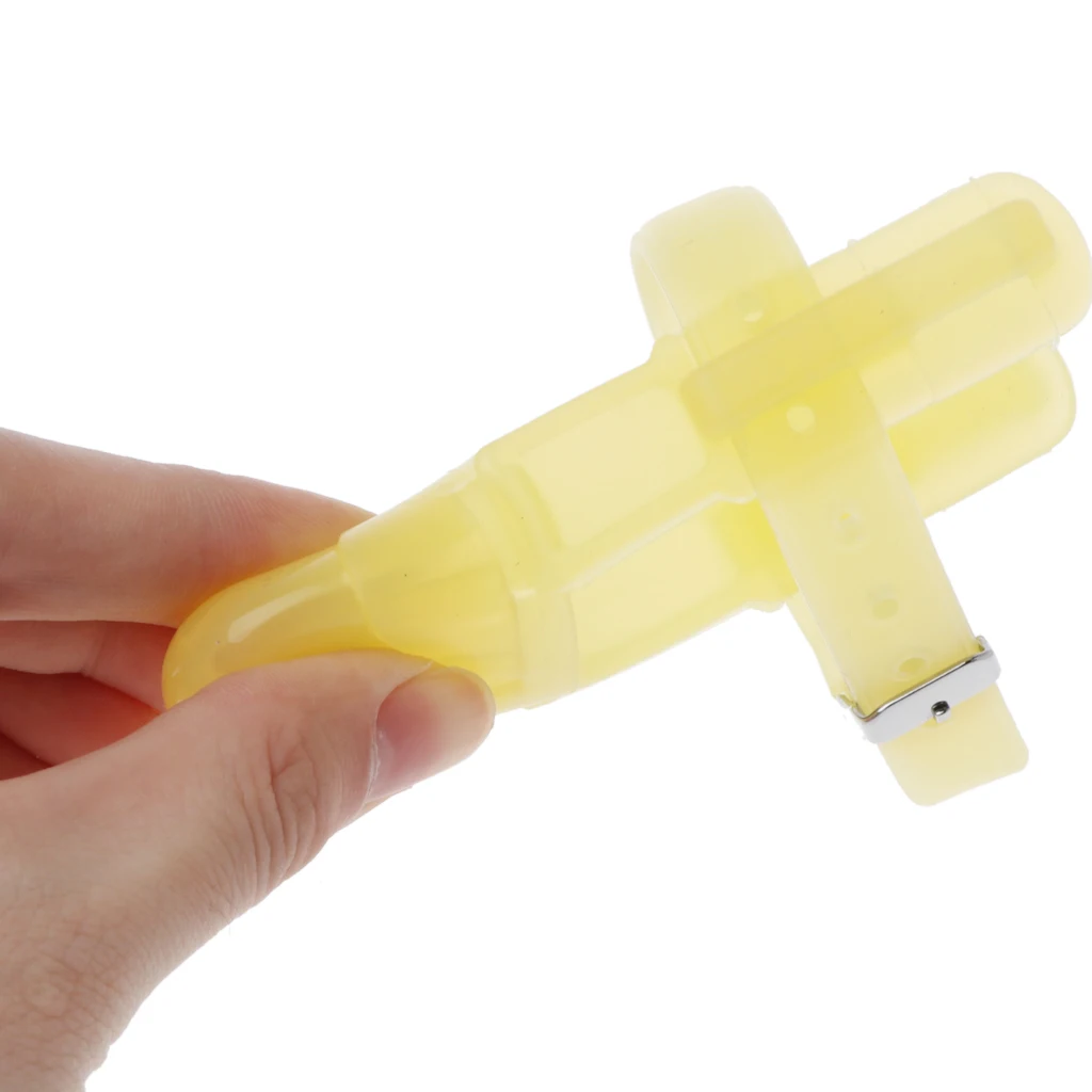 2 Colors Nontoxic Silicone Baby Kids Child Finger Guard Stop Thumb Sucking Wrist Band For Babies Prevent Bite Fingers Toys thumbnail 6