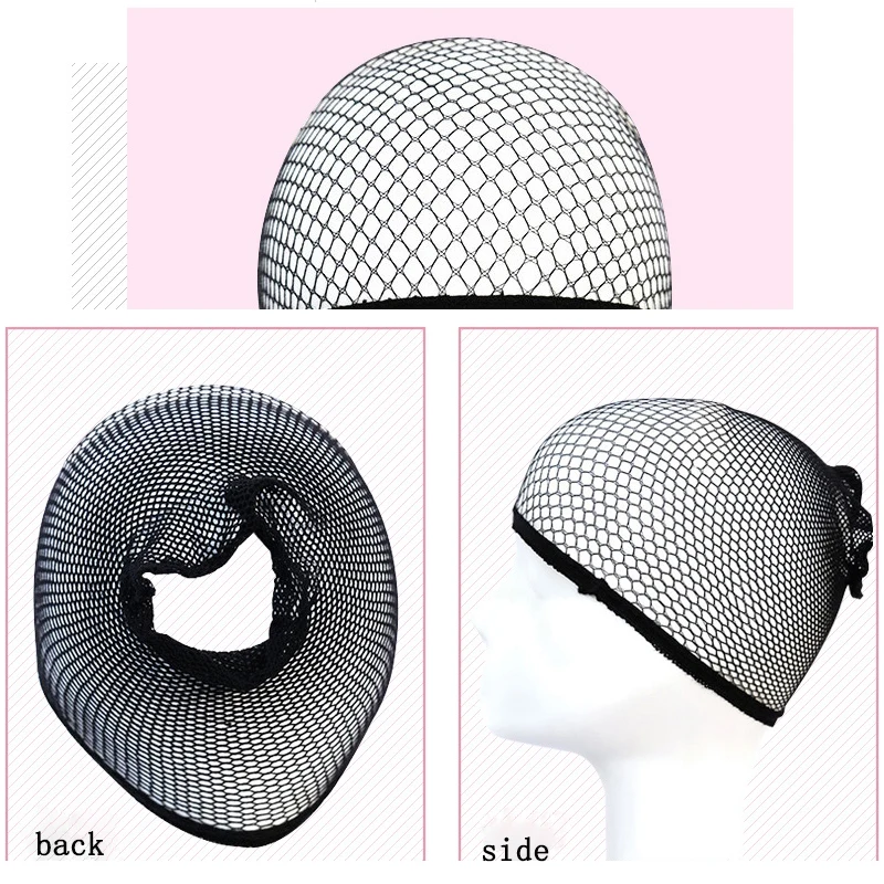 Wholesale Black Snood Nylon Hairnet Materials For Wigs Making Streching Elastics Mesh Cap For Women Wig Liner Accessories thumbnail 3