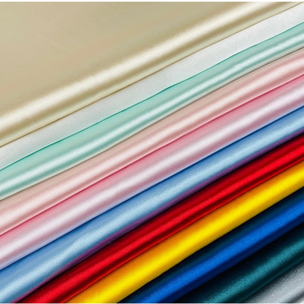 34 Color Soft Satin Fabric Wedding Party Decoration Box Lining DIY Clothing Sewing Background Accessories thumbnail 2