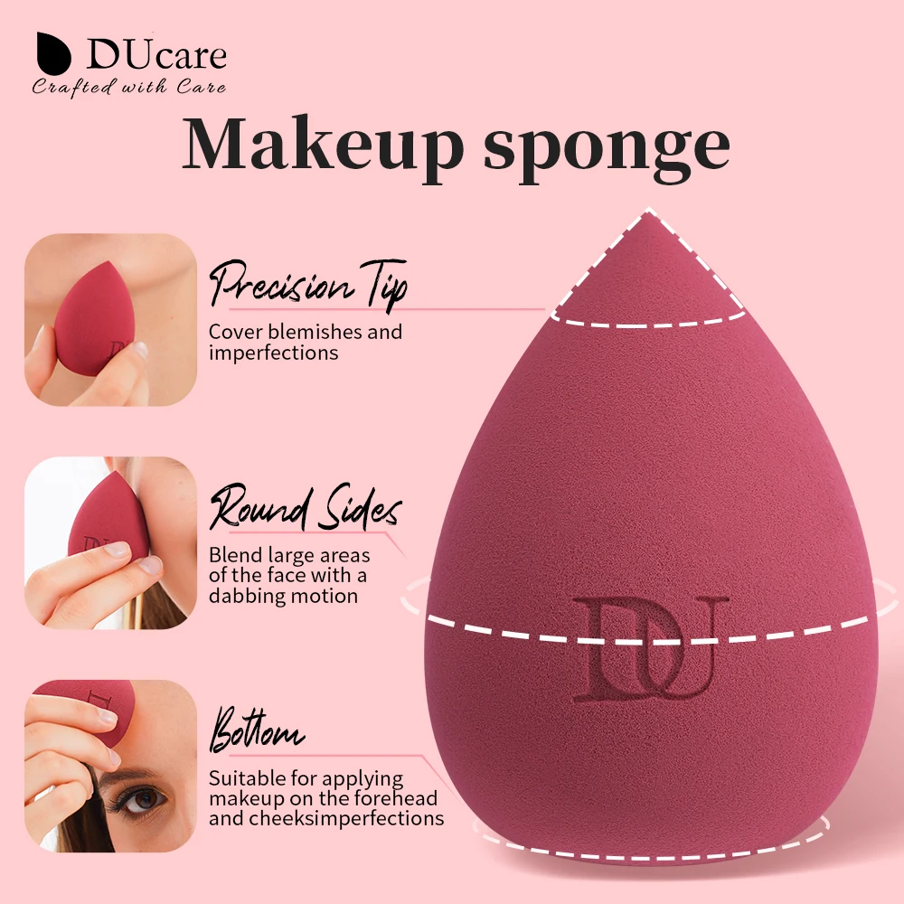 DUcare Water Drop Makeup Sponge Professional Cosmetic Puff For Foundation Concealer BB cream Blending Egg Sponge Makeup Tools thumbnail 4