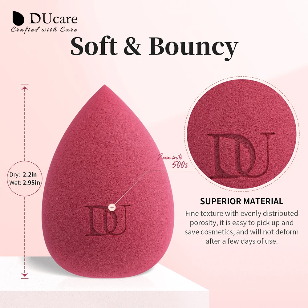 DUcare Water Drop Makeup Sponge Professional Cosmetic Puff For Foundation Concealer BB cream Blending Egg Sponge Makeup Tools thumbnail 2