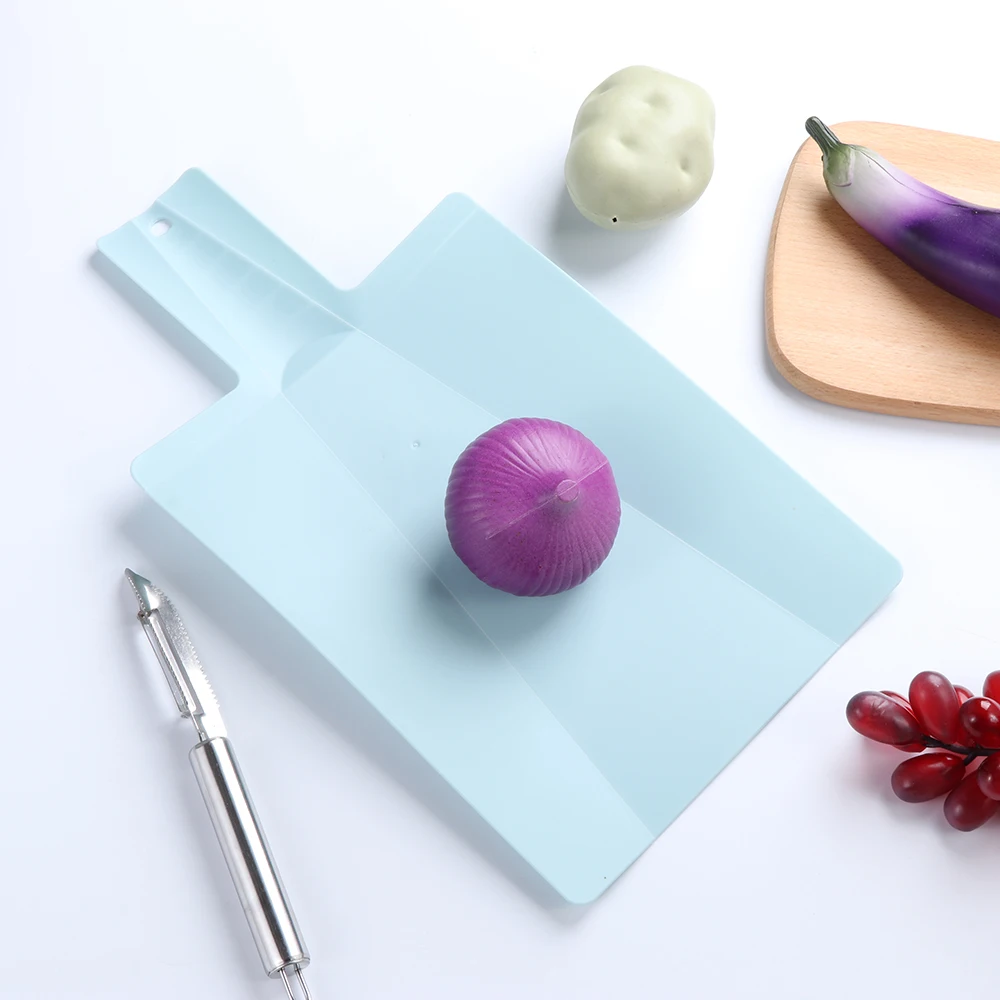 38*21.3 cm Foldable Chopping Blocks Food Grade Plastic Vegetable Meat Cutting Board Multi-function Home Kitchen Tools Accessory thumbnail 2