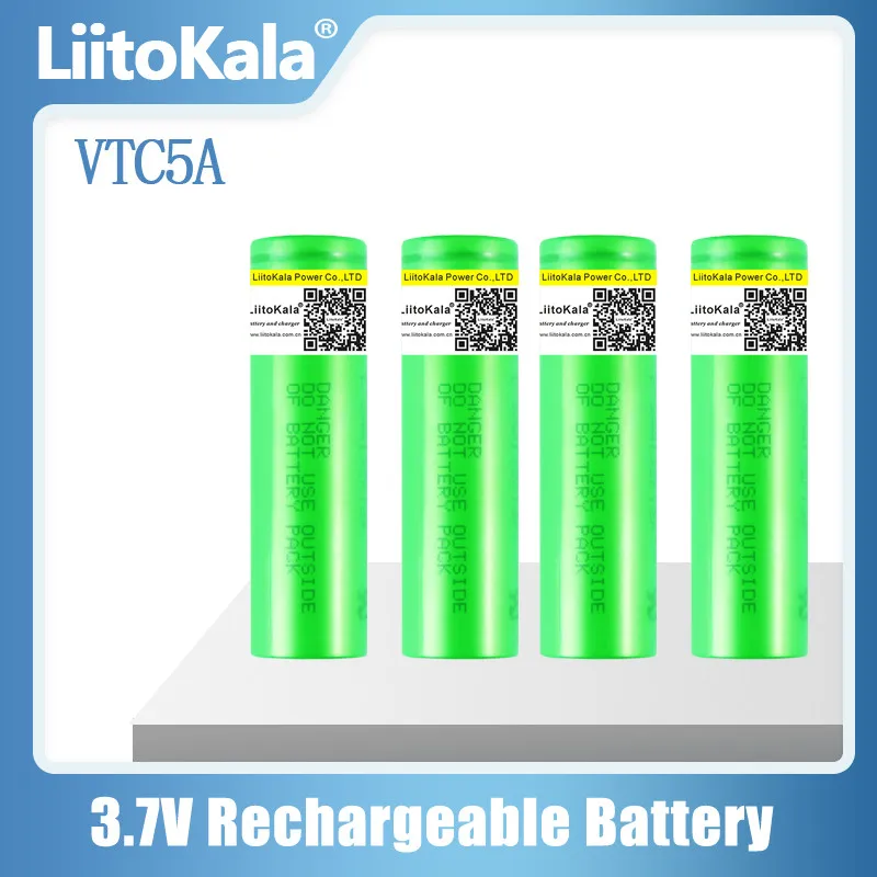 1-30PCS LiitoKala 3.7V 2600mAh VTC5A rechargeable Li-ion battery 18650 Akku US18650VTC5A 35A Toys flashlight thumbnail 2