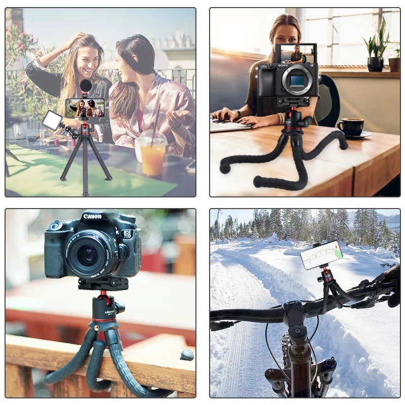 Ulanzi MT-11 Flexible Tripod For Phone DSLR Camera Stand With Remote Control Mini Octopus Legs For iPhone 13 14 Pro Max Holder thumbnail 6