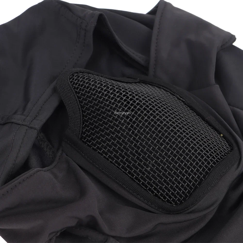 Tactical Full Face Mask Balaclava Cap Motorcycle  Airsoft Paintball Headgear Metal Mesh Hunting Protective Mask thumbnail 6