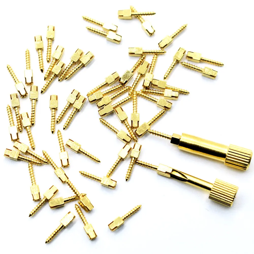 Dental Golden Plated Screw Post 50Pcs Bag  Dental Materials For Dentist Tool Dentistry Use Post thumbnail 2