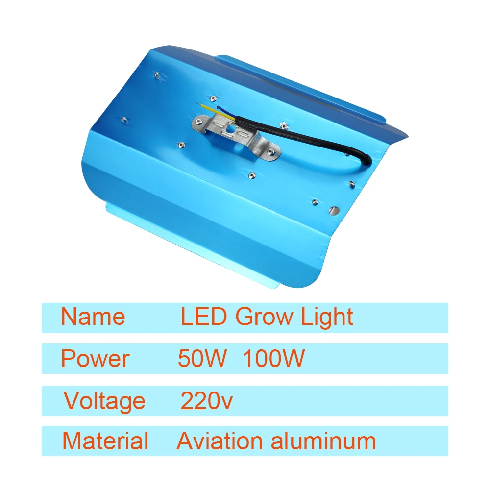 LED Grow Light 50W 100W Full Spectrum Indoor Greenhouse lamp full Grow Lights For Medicinal Plants Flower vegetable seeds thumbnail 5