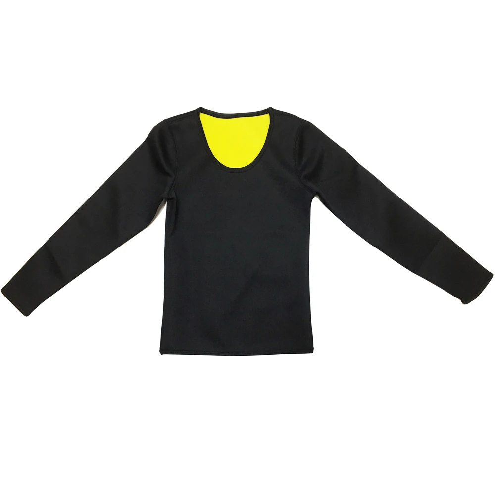 CXZD Hot Thermo Body Shaper Slimming Long Sleeve Shirt + Pant Workout Sweat Sauna Suit Neoprene shapewear Bodysuit Weight Loss thumbnail 2