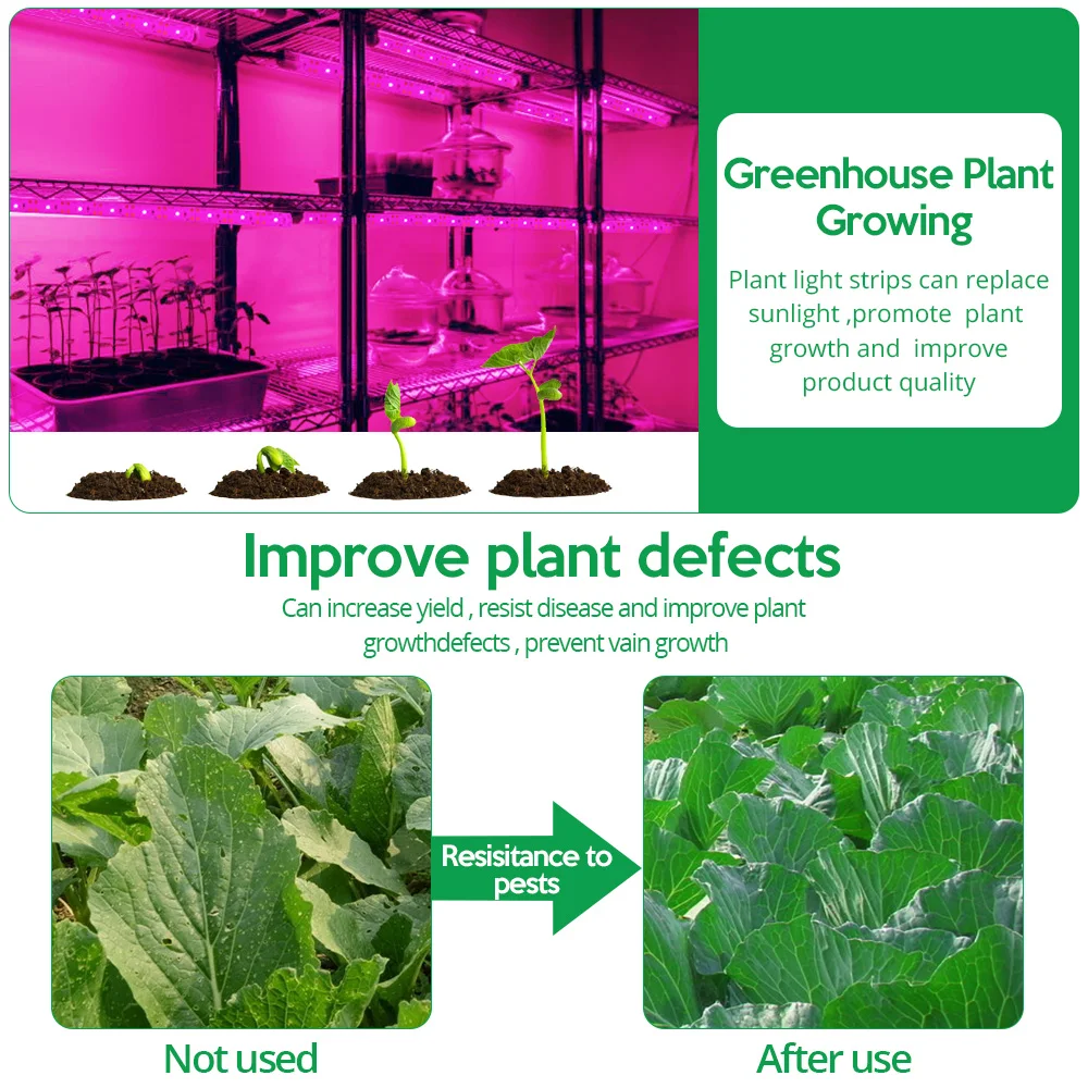 LED Grow Light Full Spectrum 5V USB Grow Light Strip 2835 LED Phyto Lamps For Plants Greenhouse Hydroponic Growing 0.5M 1M 2M 3M thumbnail 6