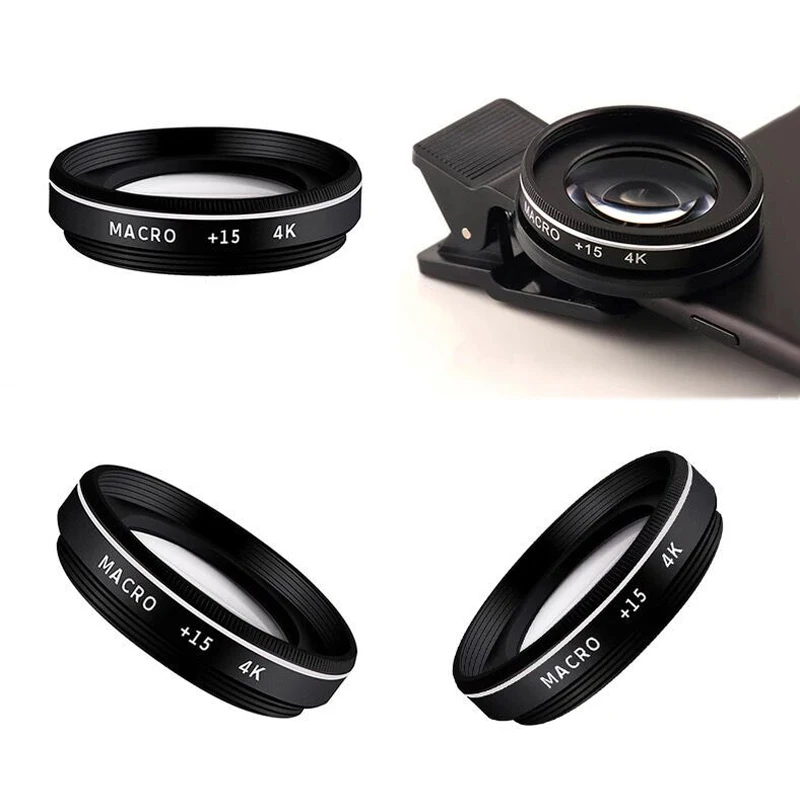 37MM 15X Macro Lens 4K HD Professional Photography Phone Camera Lens for Eyelashes Diamond Jewelry 30X Macro Lens for Smartphone thumbnail 2