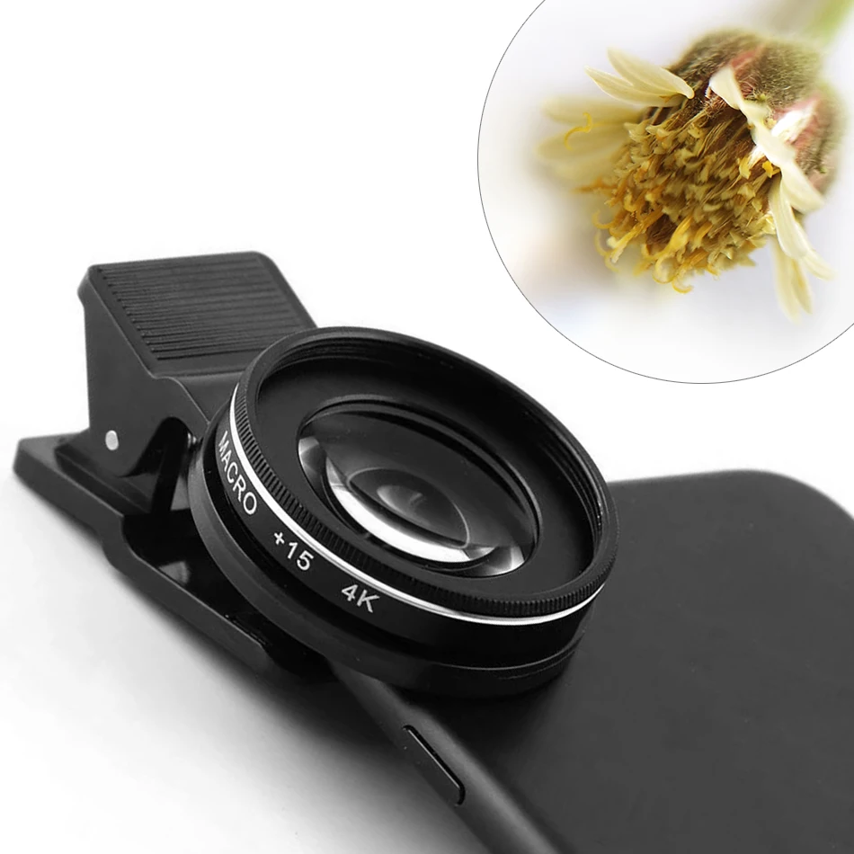 37MM 15X Macro Lens 4K HD Professional Photography Phone Camera Lens for Eyelashes Diamond Jewelry 30X Macro Lens for Smartphone thumbnail 3
