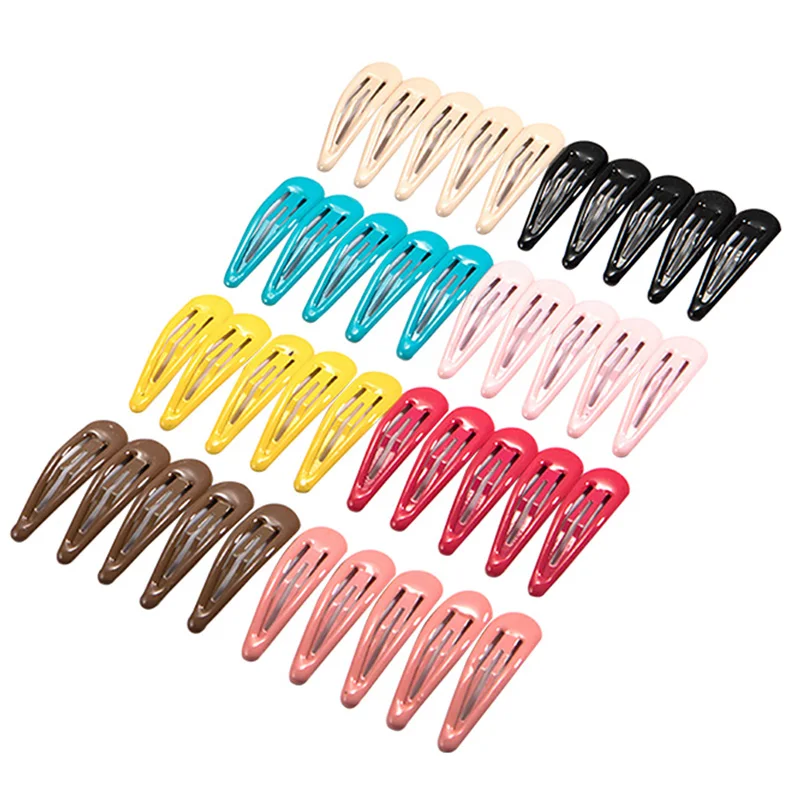 10/20/30/40 New Girls Cute Colorful Waterdrop Shape Hairpins Sweet Hair Clips Kids Barrettes Slid Clip Fashion Hair Accessories thumbnail 6