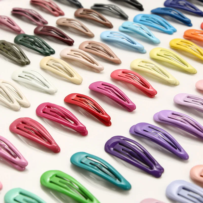 10/20/30/40 New Girls Cute Colorful Waterdrop Shape Hairpins Sweet Hair Clips Kids Barrettes Slid Clip Fashion Hair Accessories thumbnail 3