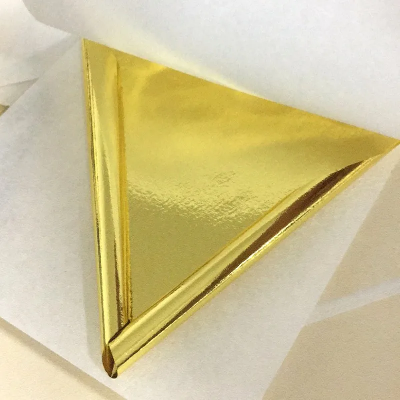 20/60 PCS 8x8cm Practical K Pure Shiny Gold Leaf for Gilding Funiture Lines Wall Crafts Handicrafts Gilding Decoration thumbnail 2