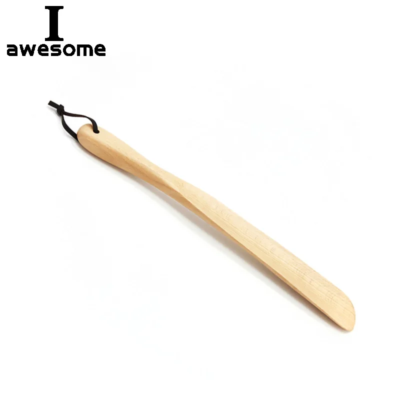 1 Pcs Durable Professional Wooden Shoe Horn Flexible Long Handle Shoehorn Useful Shoe Lifter 38cm Shoe Spoon Home Tools thumbnail 2