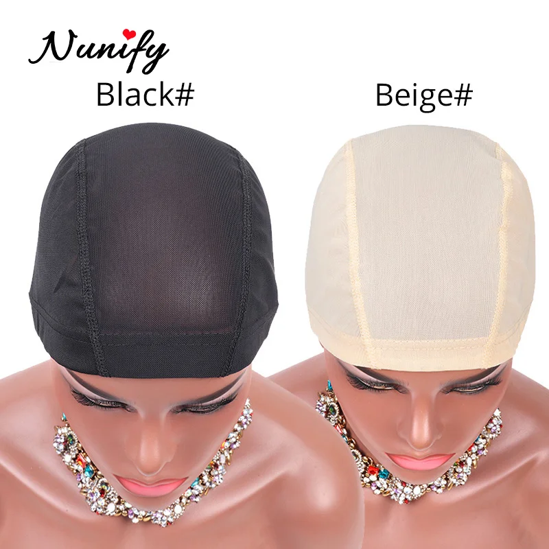 Nunify 6Pcs Mesh Net Glueless Hair Net Wig Liner Cheap Wig Caps For Making Wigs Spandex Net Elastic Dome Wig Cap thumbnail 2
