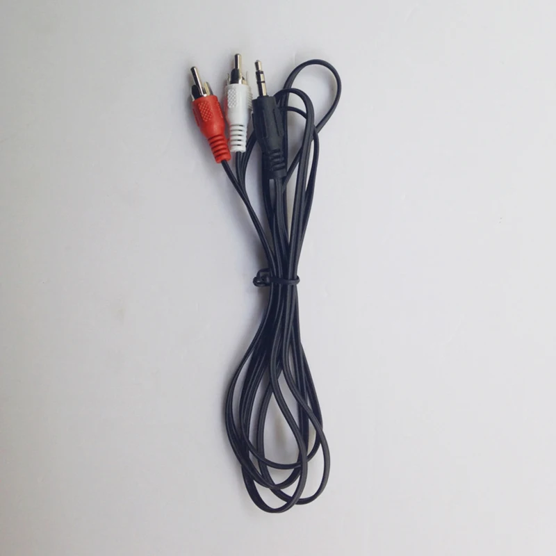 1m 3.5mm Jack Aux to 2 RCA Audio Video Cable Stereo Y Splitter Cable AV Adapter 2RCA Cord Wire For PC DVD TV VCR Speakers Camera thumbnail 2