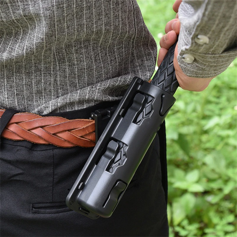 360 Degree Rotation Retractable Baton Case Holster Universal  Extensible Baton Holder EDC Self Defense Outdoor Survial Tool thumbnail 3