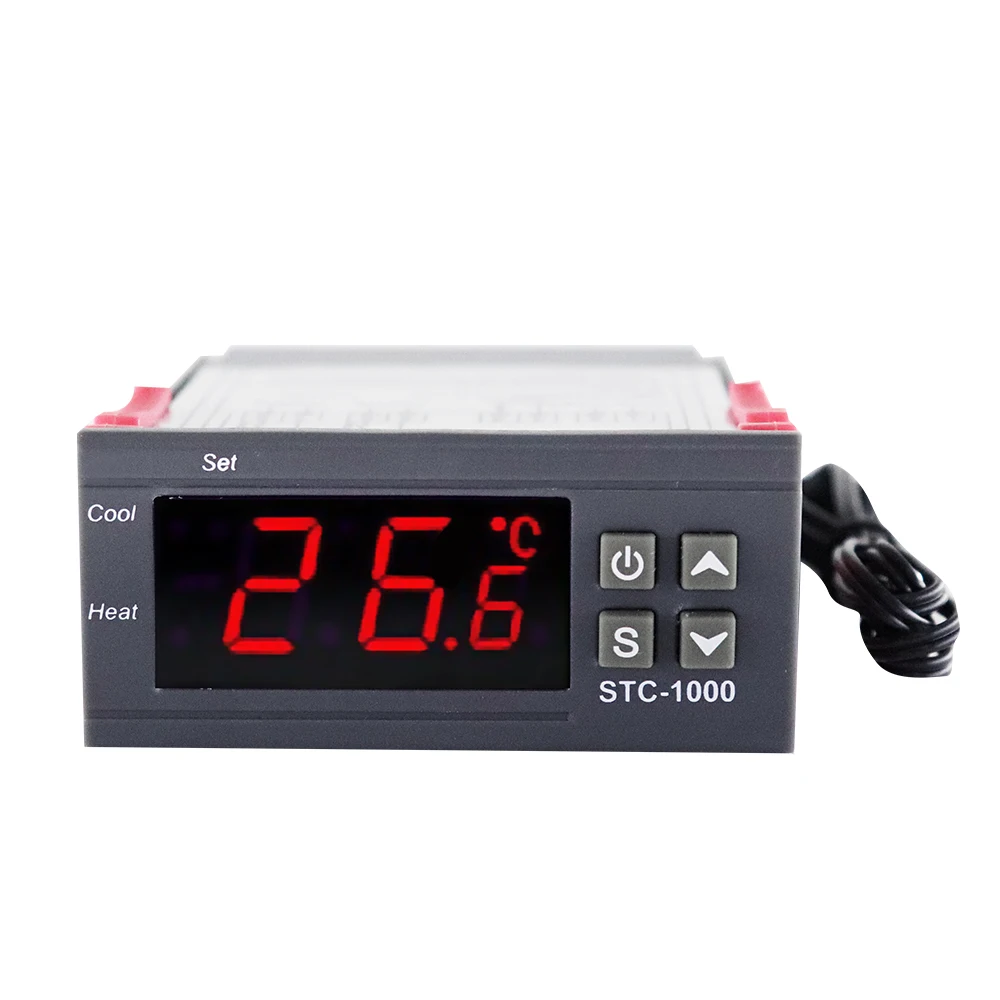 Digital Temperature Controller Thermostat Thermoregulator incubator Relay LED 10A Heating Cooling STC-1000 STC 1000 12V 24V 220V thumbnail 2