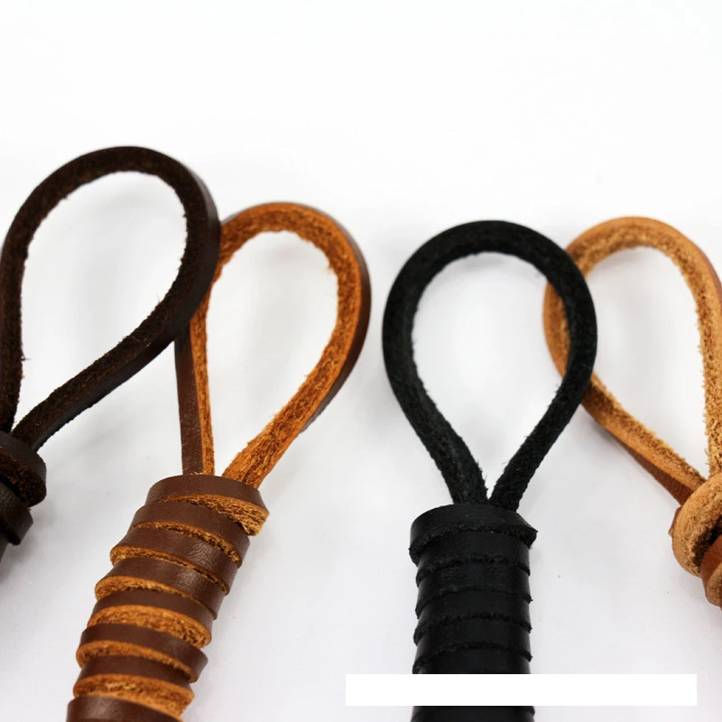 80cm-180cm Genuine Leather shoelaces 1 Pair Of Rawhide Leather Shoelaces Shoestrings Boot Shoe Laces wholesale drop shipping thumbnail 4