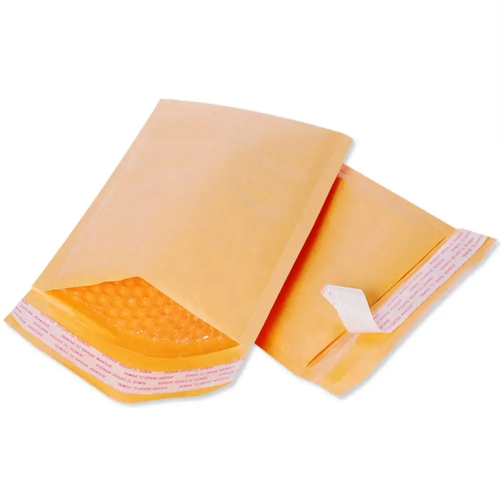 10PCS/7sizes Kraft Paper Bubble Envelopes Padded Mailers Shipping Envelope self seal Shipping Packaging Bag Courier Storage Bags thumbnail 4