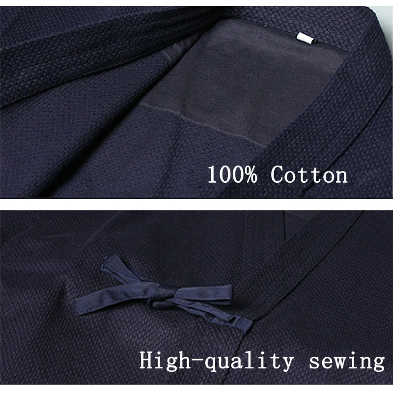 Japanese Traditional Aikido Kendo Jacket Hapkido Wushu Clothing 100% Cotton Martial Arts Clothing Artes Marciales thumbnail 4