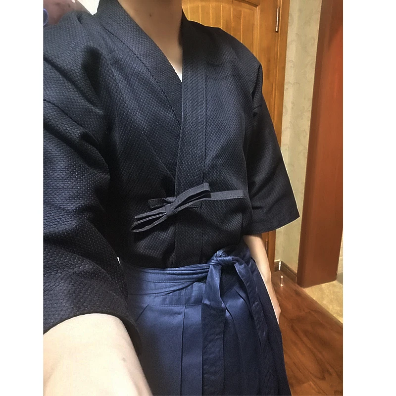 Japanese Traditional Aikido Kendo Jacket Hapkido Wushu Clothing 100% Cotton Martial Arts Clothing Artes Marciales thumbnail 6