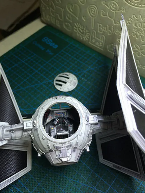 TIE interceptor DIY Handcraft PAPER MODEL KIT Handmade Toy Puzzles thumbnail 4