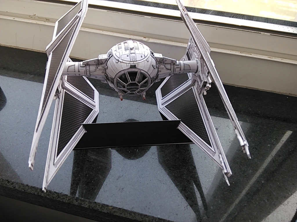 TIE interceptor DIY Handcraft PAPER MODEL KIT Handmade Toy Puzzles thumbnail 5