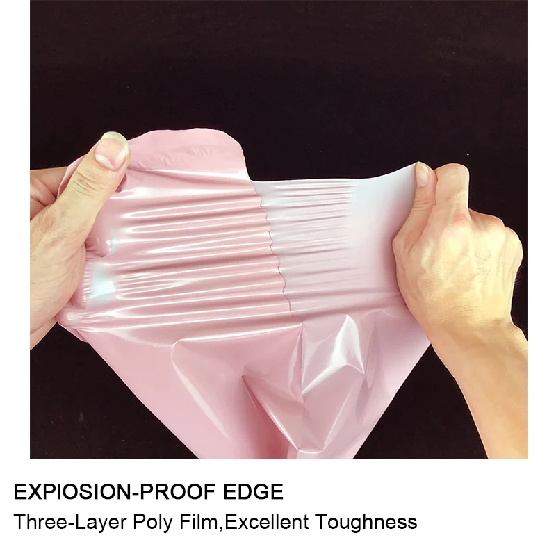 10pcs Light Pink Poly Mailer Self Adhesive Post Mailing Package Mailer Glue Seal Postal Bag Gift Bags Courier Storage Bags thumbnail 2
