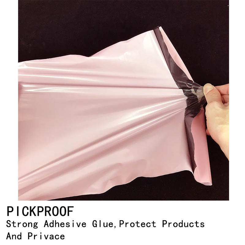 10pcs Light Pink Poly Mailer Self Adhesive Post Mailing Package Mailer Glue Seal Postal Bag Gift Bags Courier Storage Bags thumbnail 3