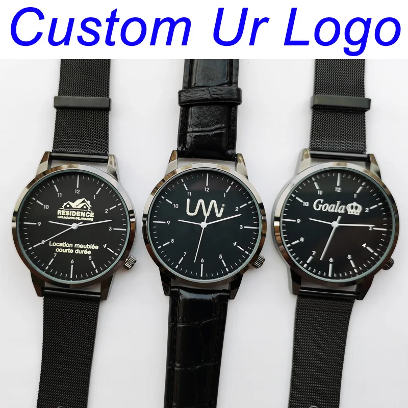 Personalized Free Engrave with Your Name Logo Men Lady Wristwatch Water Resistant 3ATM Customized Man's Woman's Wrist Watches thumbnail 5