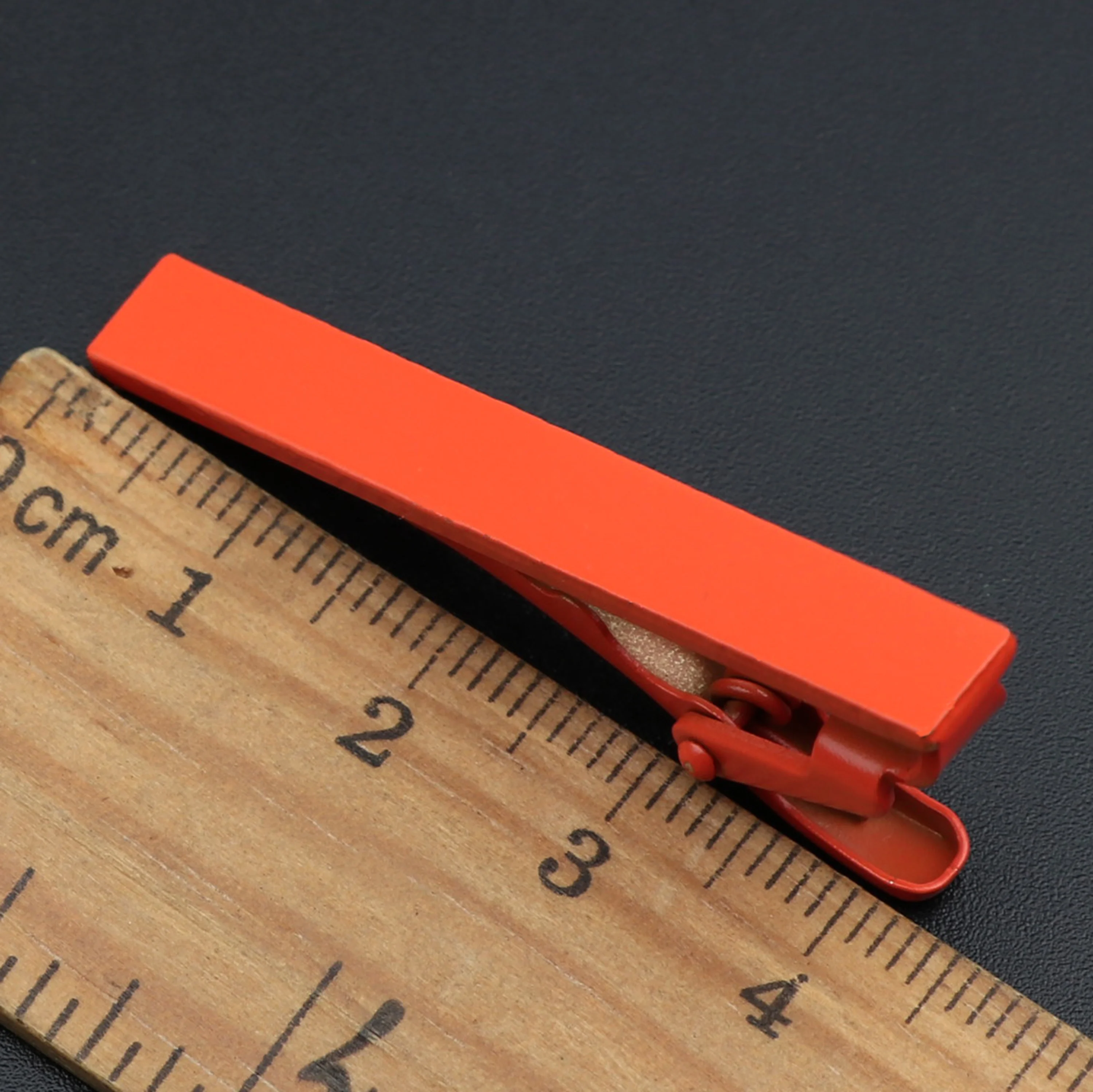 4cm Tie Clip For Men New Simple Fashion High Quality Metal Gold Candy Colorful Practical Necktie Clasp Pin Suit Accessories thumbnail 2