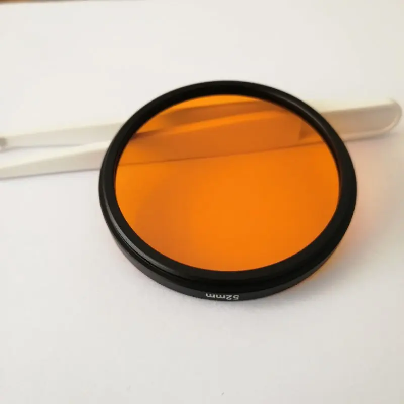 550nm IR Infrared Long Pass Filter Orange Optical Glass  CB550  GG550 for camera photography thumbnail 2