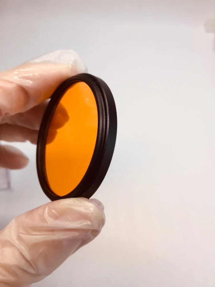 550nm IR Infrared Long Pass Filter Orange Optical Glass  CB550  GG550 for camera photography thumbnail 6