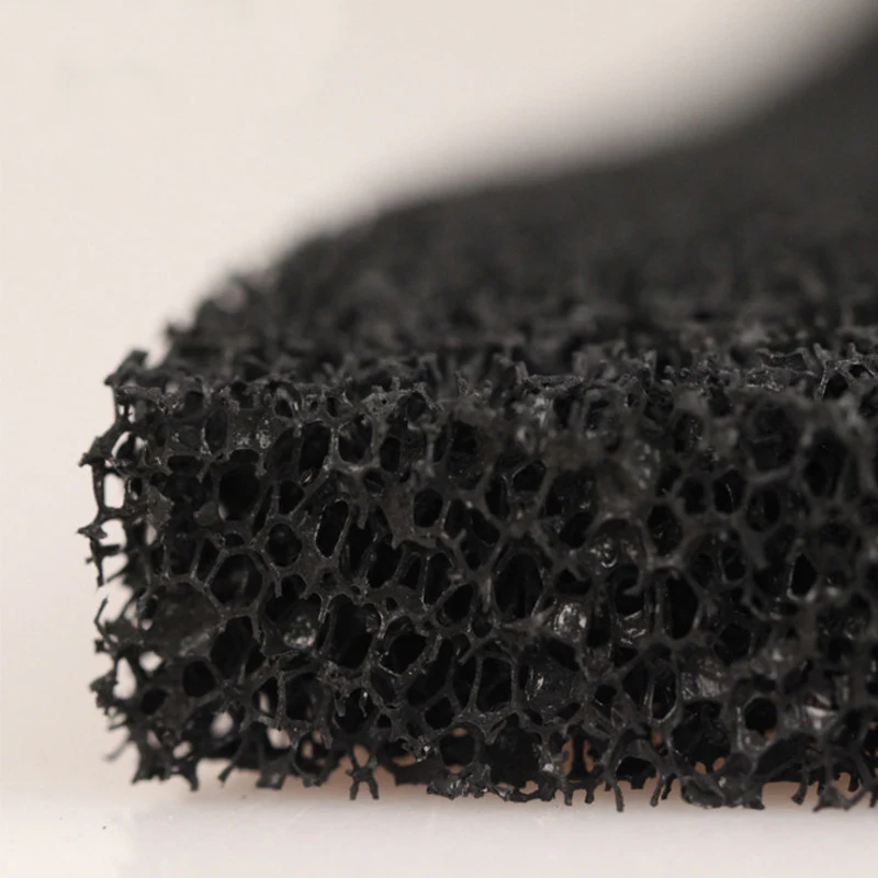 3~20mm Activated carbon filter cotton primary air filter sponge activated carbon honeycomb filter net black polyurethane foam thumbnail 3
