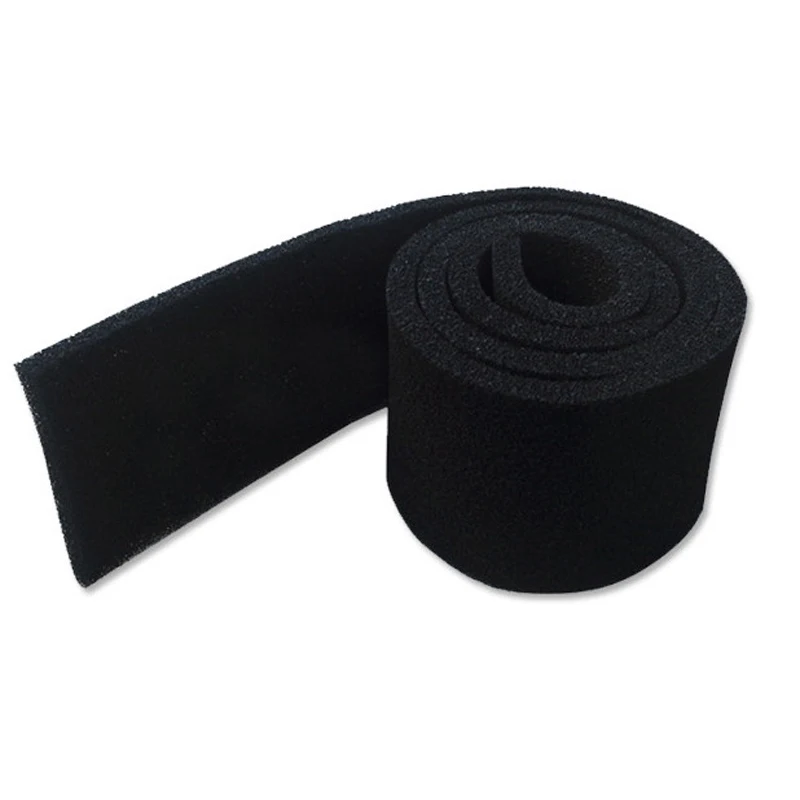 3~20mm Activated carbon filter cotton primary air filter sponge activated carbon honeycomb filter net black polyurethane foam thumbnail 4