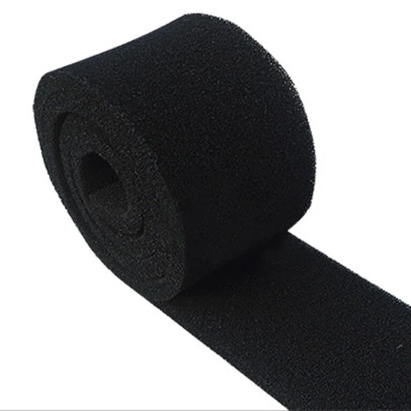 3~20mm Activated carbon filter cotton primary air filter sponge activated carbon honeycomb filter net black polyurethane foam thumbnail 5