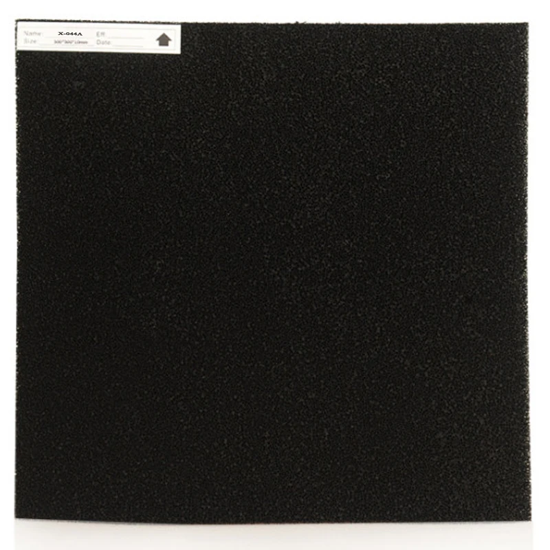 3~20mm Activated carbon filter cotton primary air filter sponge activated carbon honeycomb filter net black polyurethane foam thumbnail 2