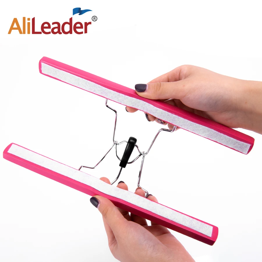 Alileader Best Quality Portable Wig Storage Bag With Hanger Package Suit Case Bag For Human Hair/Ponytail/Clips Hair Extensions thumbnail 5