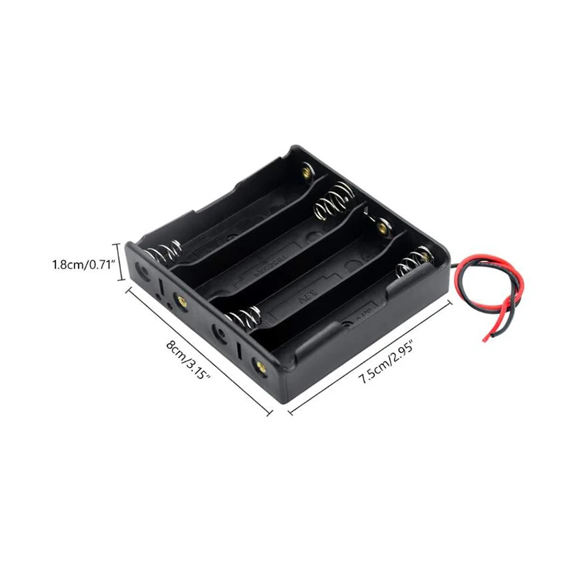 Hot Sell 18650 Power Bank Cases 1X 2X 3X 4X 18650 Battery Holder Storage Box Case 1 2 3 4 Slot Battery Container With Wire Lead thumbnail 5